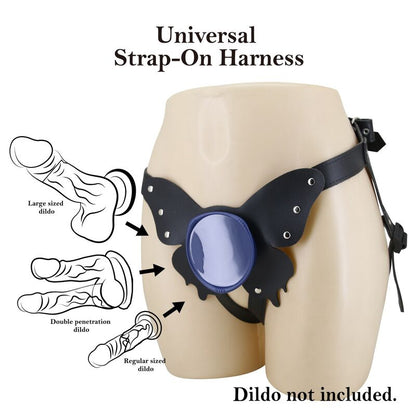Universal Strap-On Harness Briefs Nero e Blu