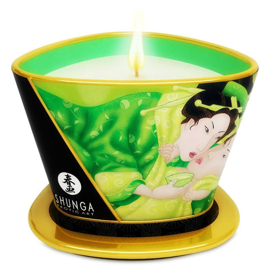 Candela da Massaggio Shunga | Tè verde esotico (170 ml)