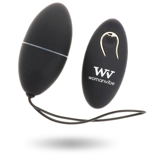 Ovetto Vibrante Con Telecomando Nero - WOMANVIBE
