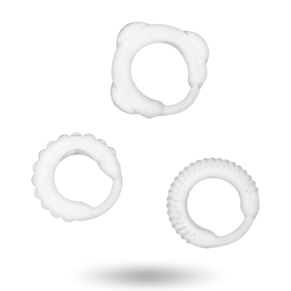 Set 3 Anelli Trasparenti