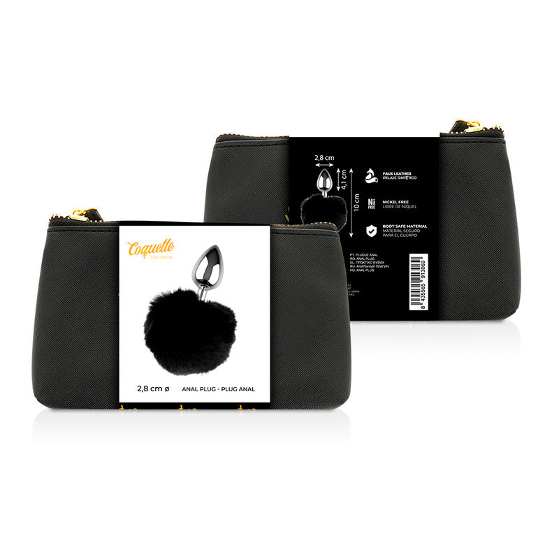Coda Plug Anale in metallo 2,8 x 4,1 cm