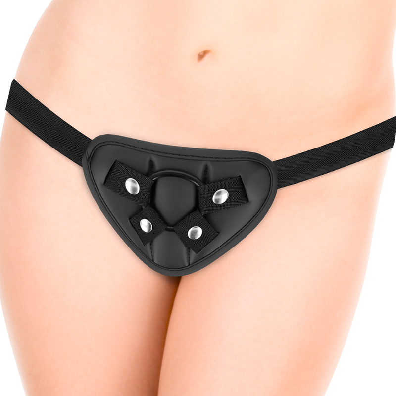 CYBERSILICOCK Harness Universale con Dildo in Silicone e 3 Anelli