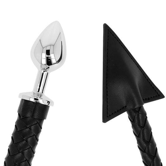 Plug anale in metallo con coda di diavolo