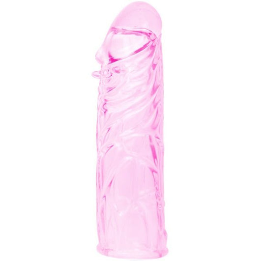 Guaina per il pene con texture realistica 13 cm